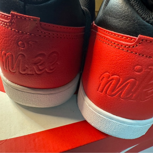 Nike Men's Black and Red Sneakers - Picture 5 of 8
